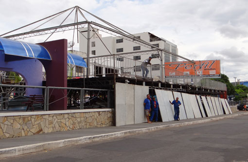 Brumado: Camarote Central começa tomar forma