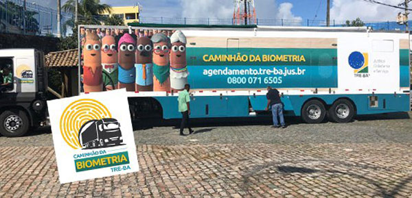 Caminhão da biometria faz atendimento itinerante em Tanque Novo