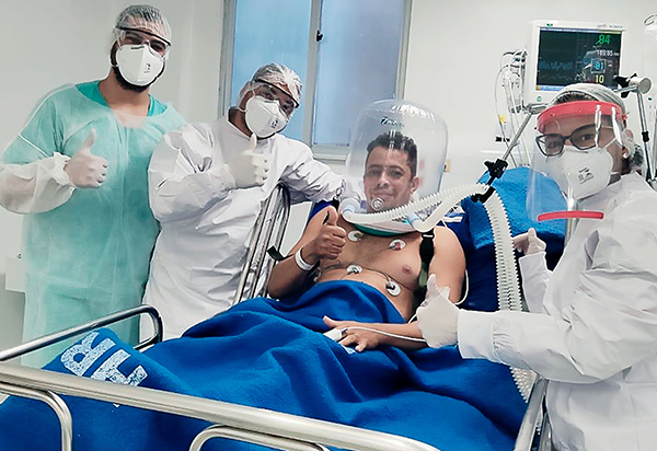 Sesab faz aquisição de 400 capacetes para ventilação mecânica não invasiva de pacientes Covid-19; Brumado não será contemplado