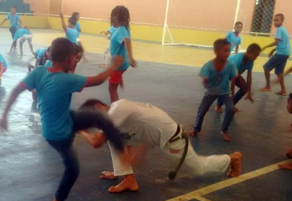 Aracatu: alunos da zona rural participaram de oficina de capoeira