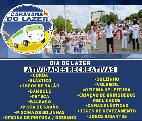 Brumado:  PELC convida voluntários a integrarem equipe da Caravana do lazer