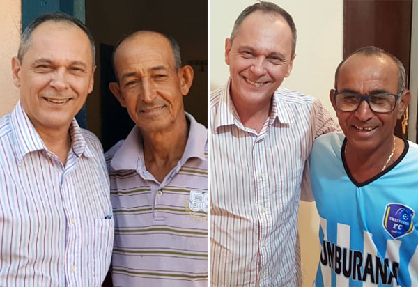 Carlinhos Moura recebe o apoio do ex-vereador Evaldinho Pereira 'o Dino' e seu irmão, Elzídio Pereira 'o Pretinho'