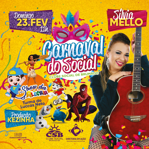 Clube Social de Brumado: neste domingo (23) tem 'Carnaval do Social'