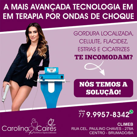 Carolina Caires Estética Especializada: conheça o revolucionário tratamento Ondas de Choque