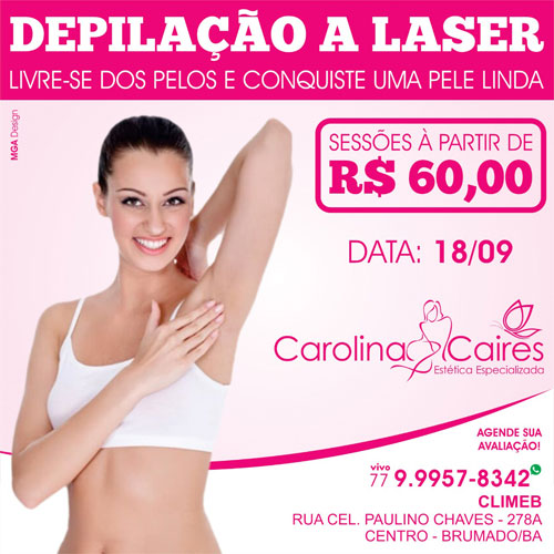 Carolina Caires - Estética Especializada: conheça os benefícios da depilação a laser