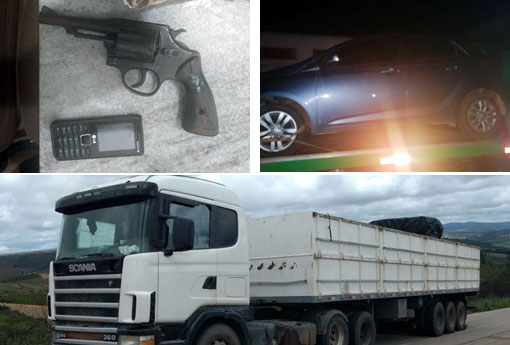 Barra da Estiva: Caesg apreende material roubado e apresenta veículo suspeito na delegacia