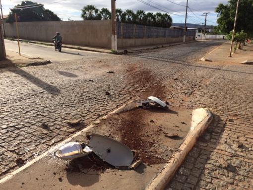 Brumado: Veículo que se envolveu em acidente no Bairro Santa Tereza possui placa adulterada