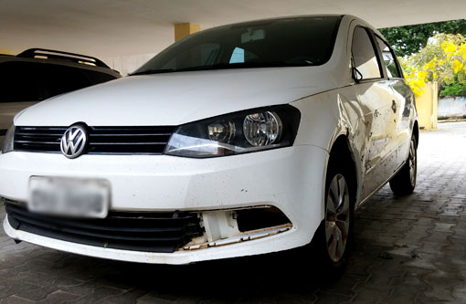 Carro com vereador Santinho derrapa na BA-262; ninguém se feriu