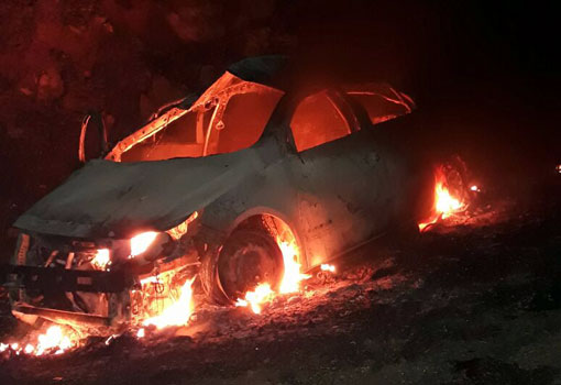 Brumado: veículo pega fogo às margens da  BR-030, após motorista perder o controle da direção  