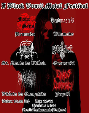 Brumado: Vem aí o  I Black Vomit metal Festival