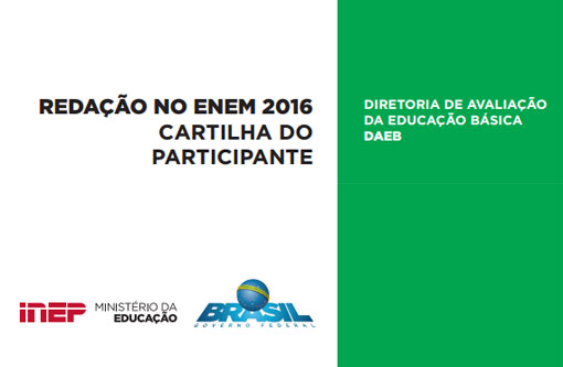 Inep divulga cartilha com dicas para ajudar estudantes na redação do Enem