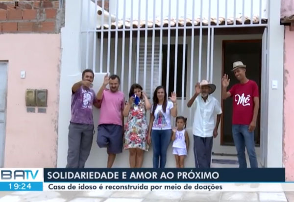 Gari faz campanha e reconstrói casa de idoso em Vitória da Conquista