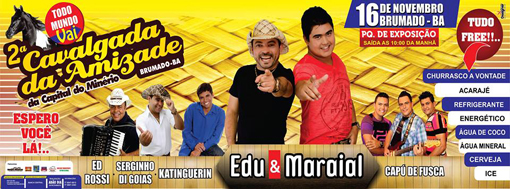   Brumado: Dia 16 de novembro tem a 2ª Cavalgada da Amizade