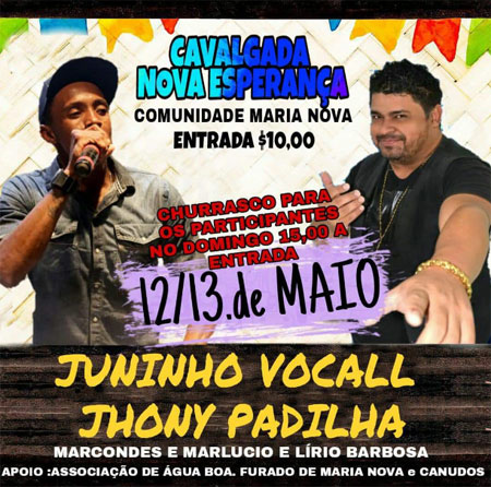 Brumado: dias 12 e 13 de maio acontece a Cavalgada Nova Esperança