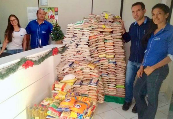 Campanha 'Natal Solidário' da CDL de Brumado arrecadou mais de uma tonelada de alimentos