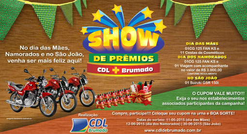 Começa a campanha 'Show de Prêmios' da CDL de Brumado