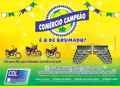 Comércio Campeão: Faça suas compras para o Dia das Mães nas lojas afiliadas e concorra a prêmios