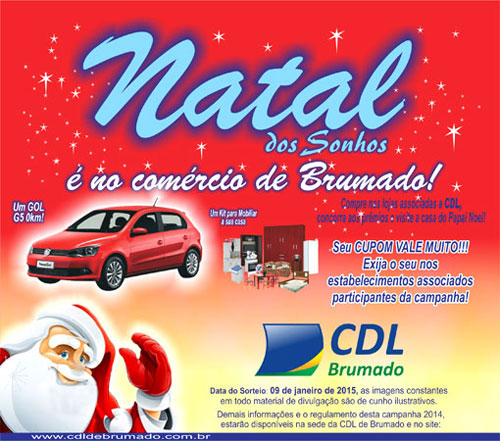 CDL de Brumado sorteia nesta sexta-feira (09) os prêmios da campanha 'Natal dos Sonhos'