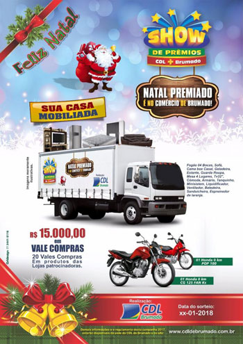 Campanha de Natal Premiado CDL de Brumado, participe você também