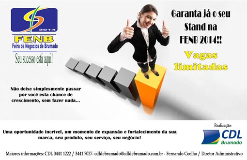 Garanta já o seu Stand na Feira de Negócios de Brumado