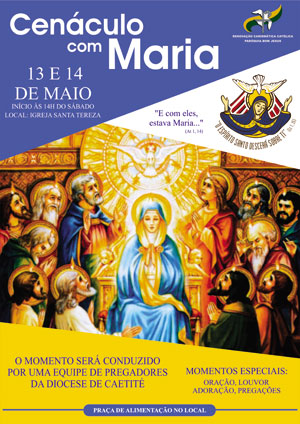 Renovação Carismática Católica de Brumado convida para o Cenáculo com Maria