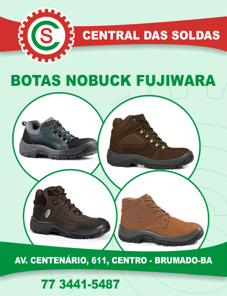 Central das Soldas - Botas Nobuck Fujiwara
