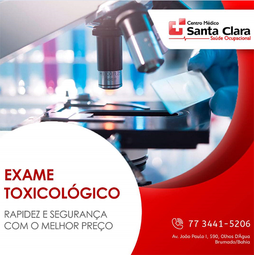 Centro Médico Santa Clara: O que é Exame Toxicológico ?