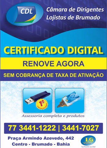 Brumado: Certificado Digital é na CDL