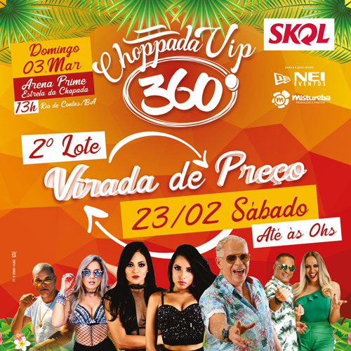 Carnaval de Rio de Contas: Adquira o ingresso da Choppada VIP 360° antes da virada de preço