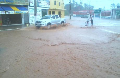 Domingo chuvoso também em Livramento de Nossa Senhora