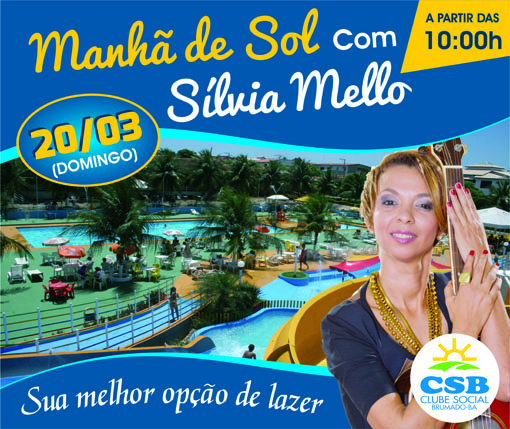 Clube Social: neste domingo (20) tem Manhã de Sol com a cantora Sílvia Mello