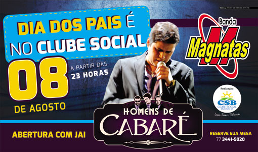 Dia dos Pais é no Clube Social de Brumado