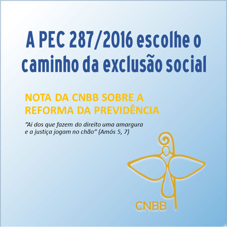 CNBB critica terceirização e reforma da Previdência em nota pública