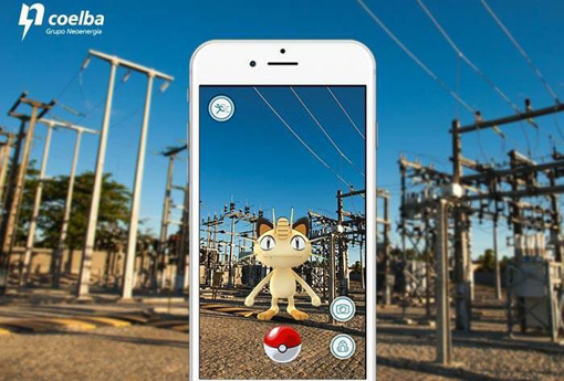 Coelba alerta para riscos de Pokemóns próximos à rede elétrica e subestações de energia