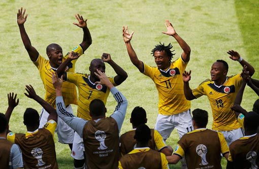 Copa do Mundo: Colômbia goleia a Grécia na estreia