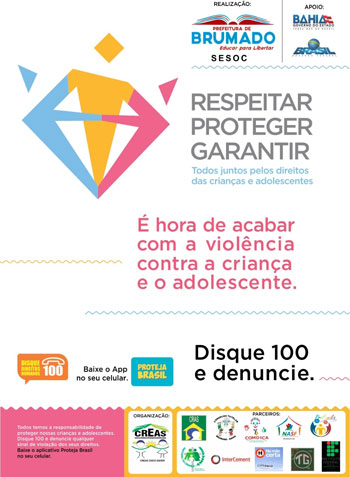 Sesoc adere à campanha de combate ao abuso e à exploração sexual contra crianças e adolescentes; confira a programação