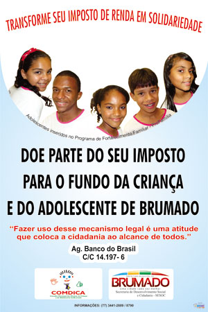 Brumado: Lançada a campanha Transforme seu imposto em solidariedade
