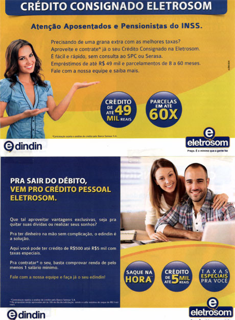 Brumado: Empréstimo pessoal e consignado é na Eletrosom