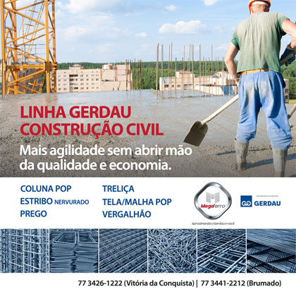 Faça a sua obra como as melhores do País: Use Gerdau