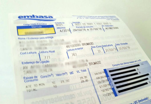 Bahia: Conta de água terá reajuste de 4,09% a partir de junho