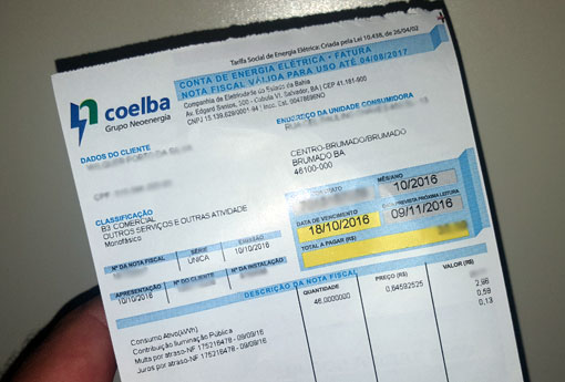 Valor pago a mais será abatido na conta de luz de abril