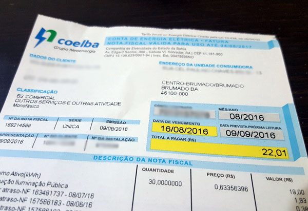 Contas de luz continuam com tarifa mais alta em outubro