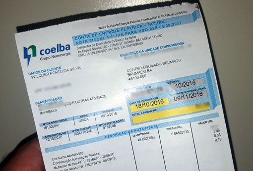 Bandeira tarifária amarela da conta de luz vai passar de R$ 1,50 para R$ 2