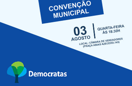 Brumado: DEM realiza convenção municipal nesta quarta-feira (03)