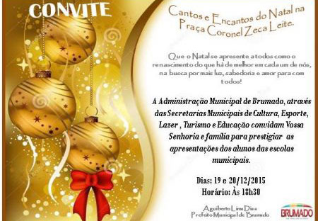 Brumado: Dias 19 e 20 acontecem os Cantos e Encantos do Natal’ na Praça Coronel Zeca Leite