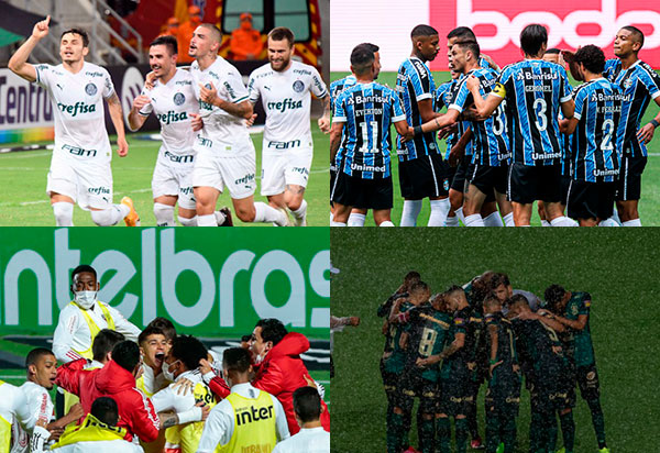 Palmeiras, São Paulo, América-MG e Grêmio avançam às semis da Copa do Brasil