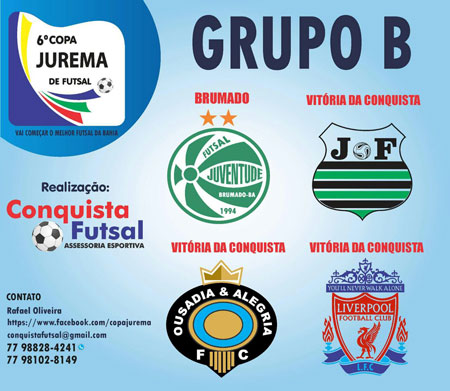 Juventude Futsal de Brumado estreia no próximo sábado (14) na Copa Jurema de Futsal