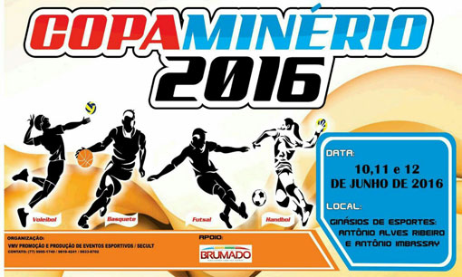 Neste sábado (11) e domingo (12) acontece em Brumado a Copa Minério 2016