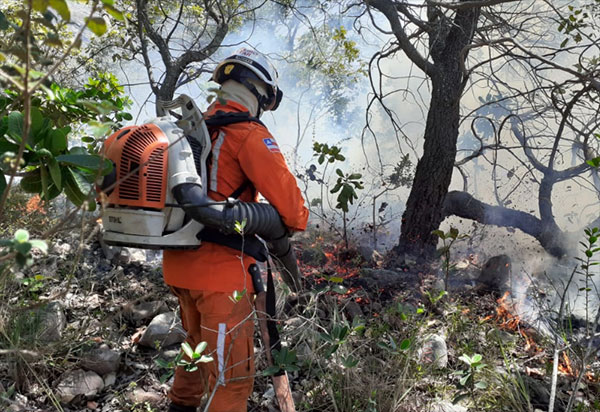 Bombeiros monitoram incêndios que atingem Chapada e Sul do estado