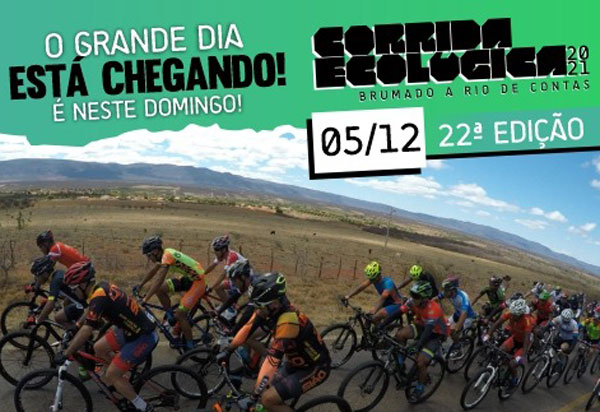 Neste domingo (05), será realizada a 22ª edição da Corrida Ecológica Brumado a Rio de Contas